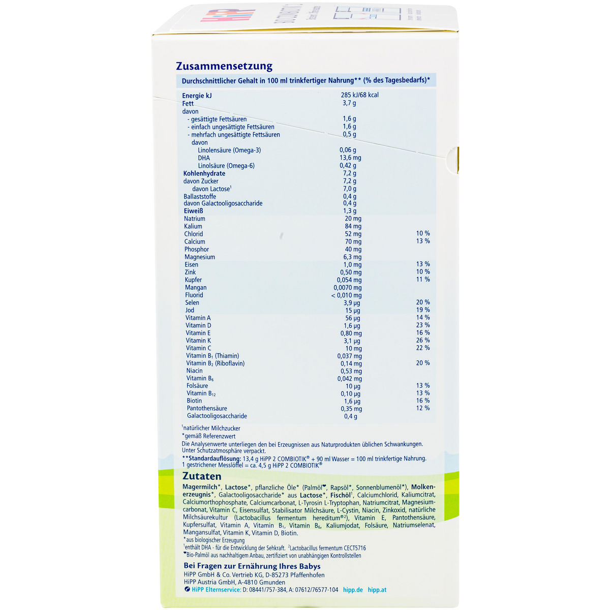 Organic Combiotik® Follow-on Milk 2, Without Starch 600 g