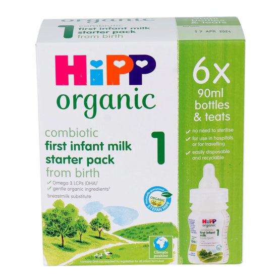 Hipp UK Stage 1 Cow Milk Infant Formula - Ready To Feed Starter Pack (90 ml)