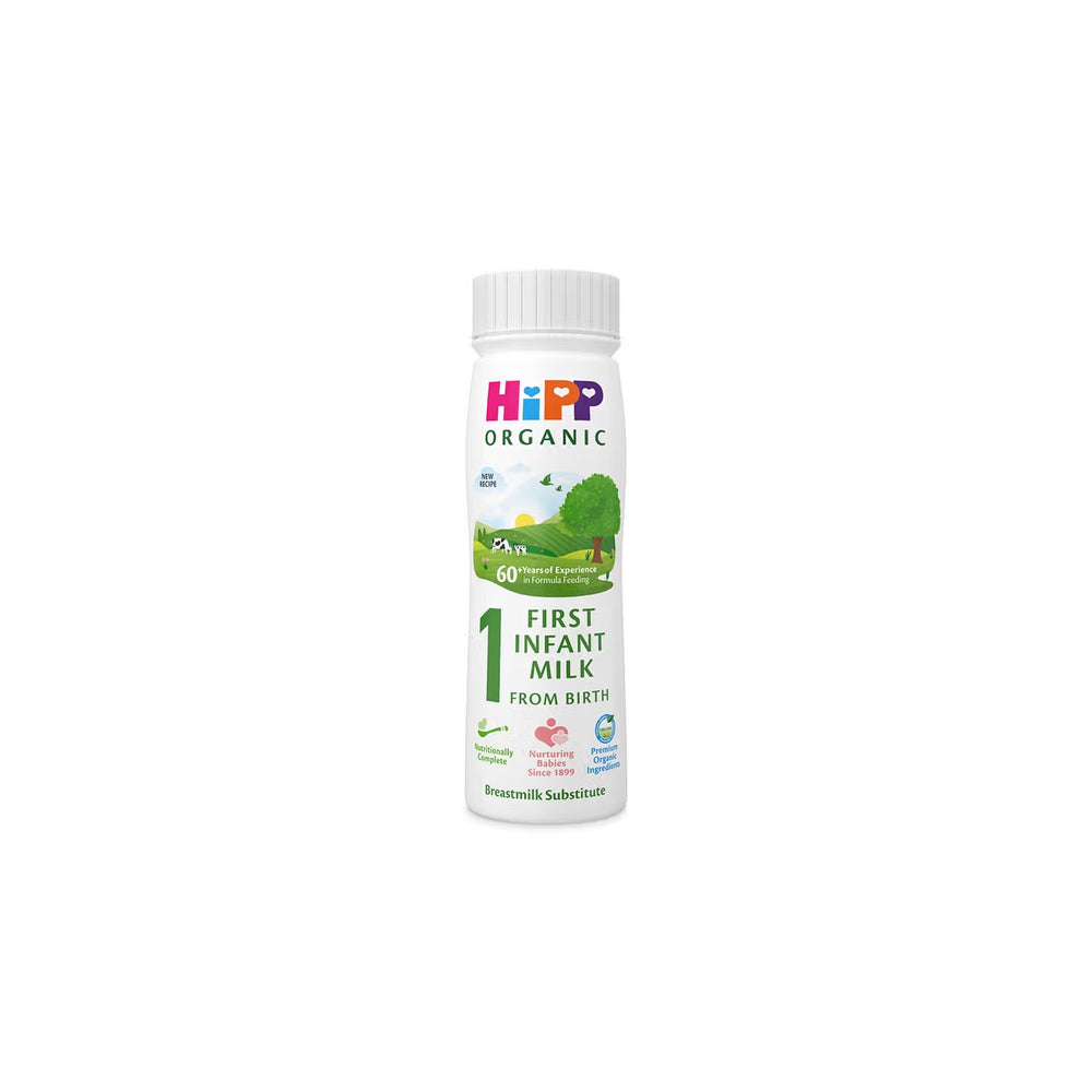 HiPP UK المرحلة 1 تركيبة حليب البقر الجاهز للتغذية الحيوية (200 مل)