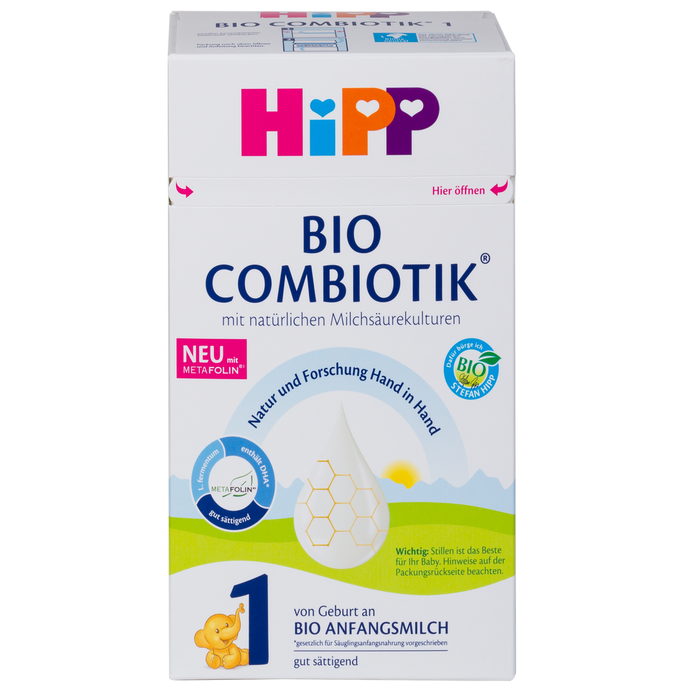 HiPP الألمانية المرحلة 1 تركيبة حليب البقر الحيوي (600 غرام)