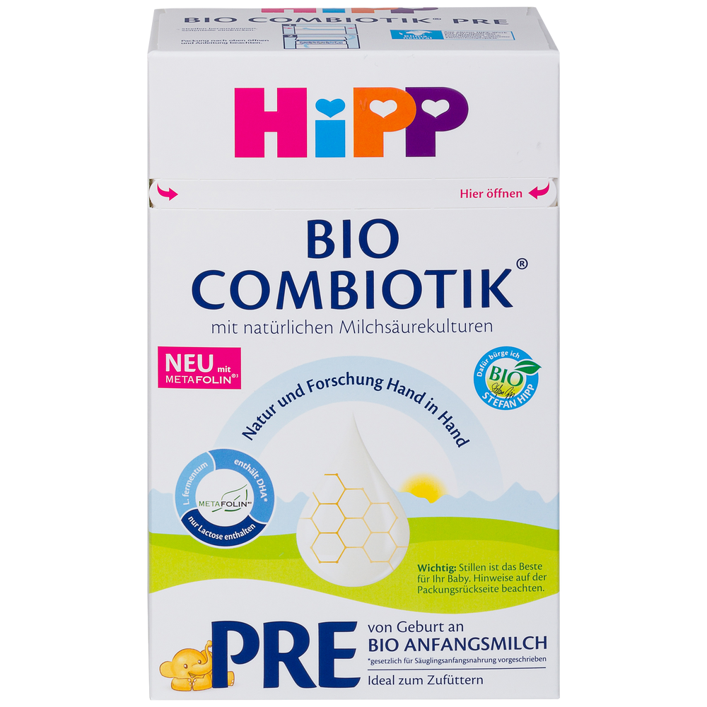HiPP الألمانية المرحلة PRE بيو كومبيوتيك حليب البقر الصيغة (600 غرام)