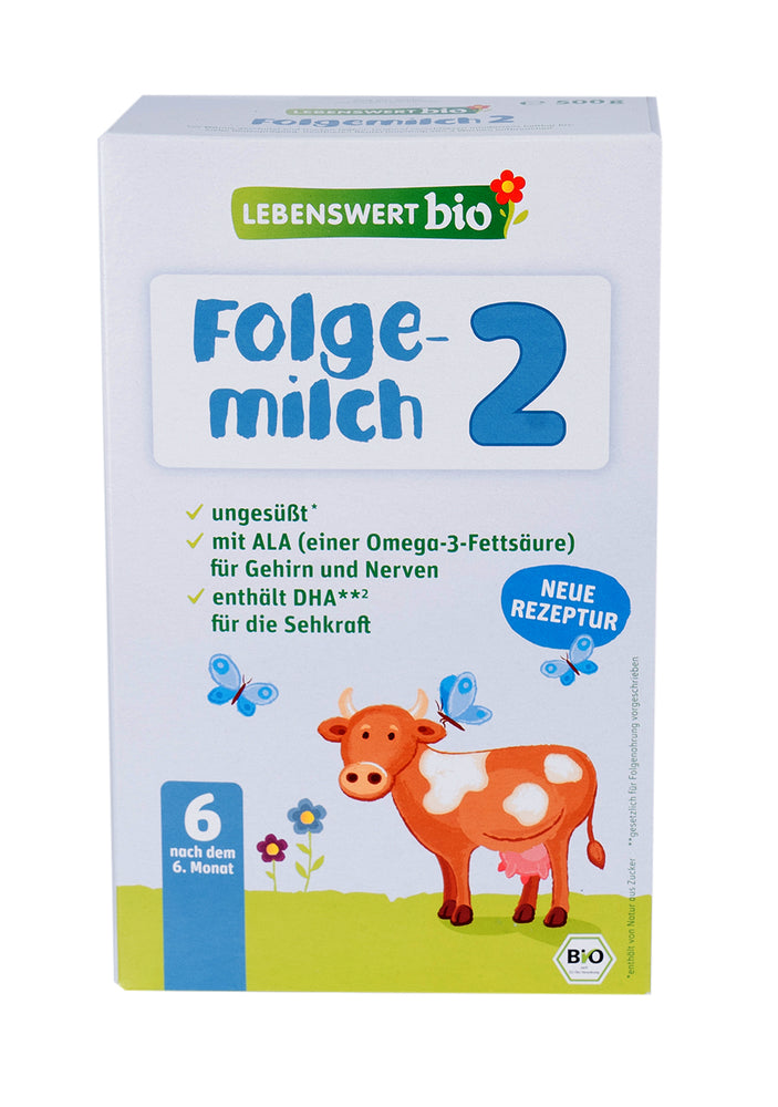 Lebenswert Bioland Stage 2 Cow Milk Formula (500 gr.)