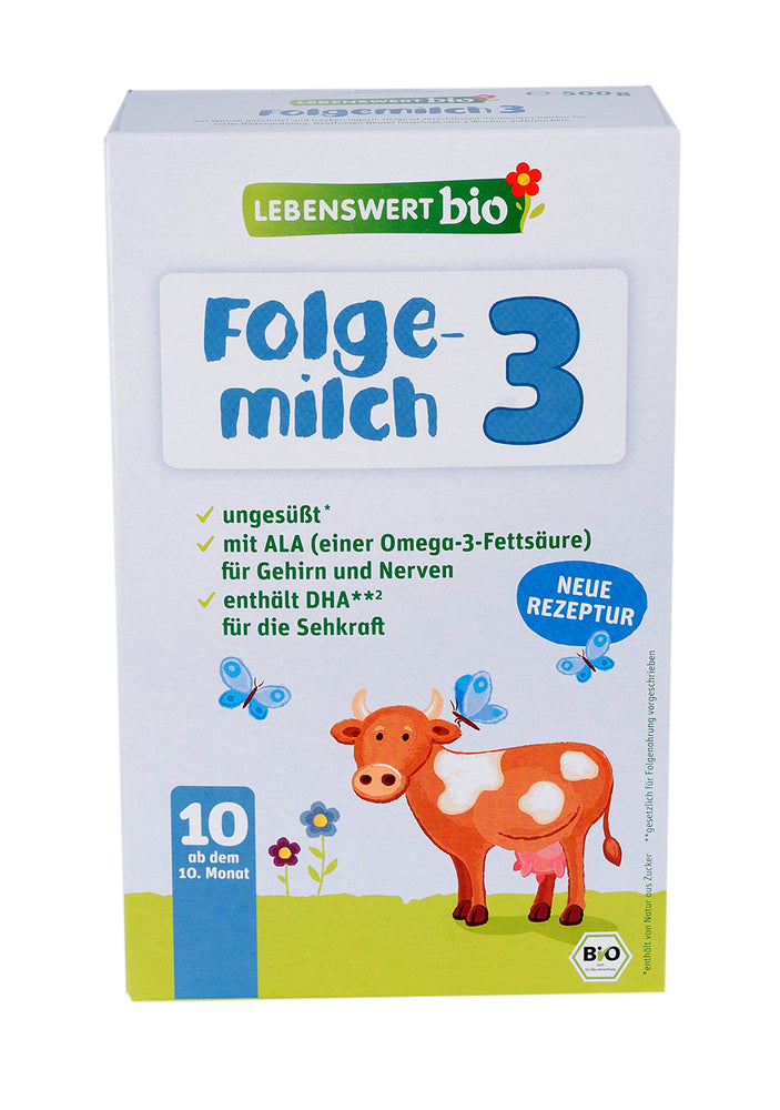 Lebenswert Bioland Stage 3 Cow Milk Formula (475 gr.)
