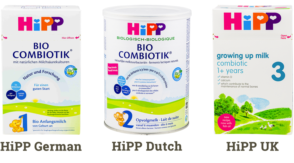 Quelle est la meilleure formule HiPP ? Allemande, néerlandaise ou britannique ?