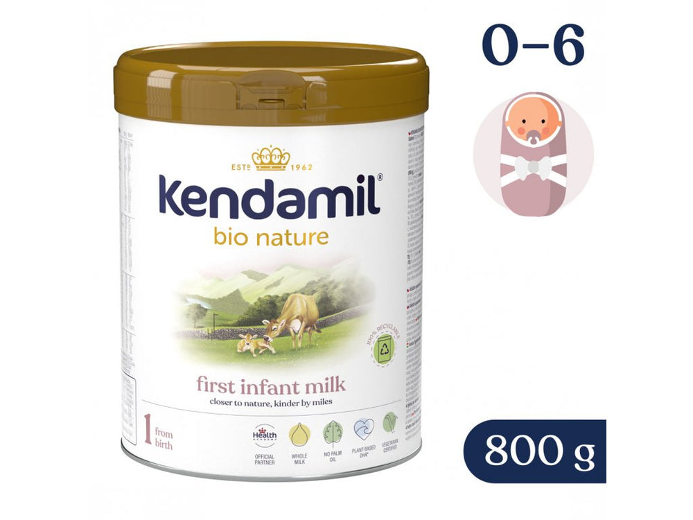 Kendamil Organic Infant Formula Stage 1 - Lait entier, 800g | Sans huile de palme