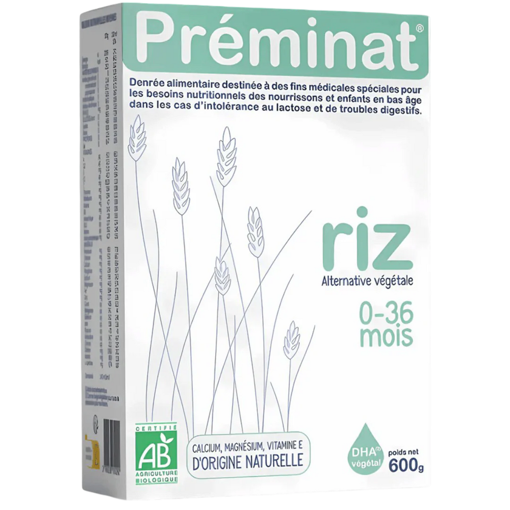 Préminat Riz Vegan Organic Infant Formula (600 gr.)