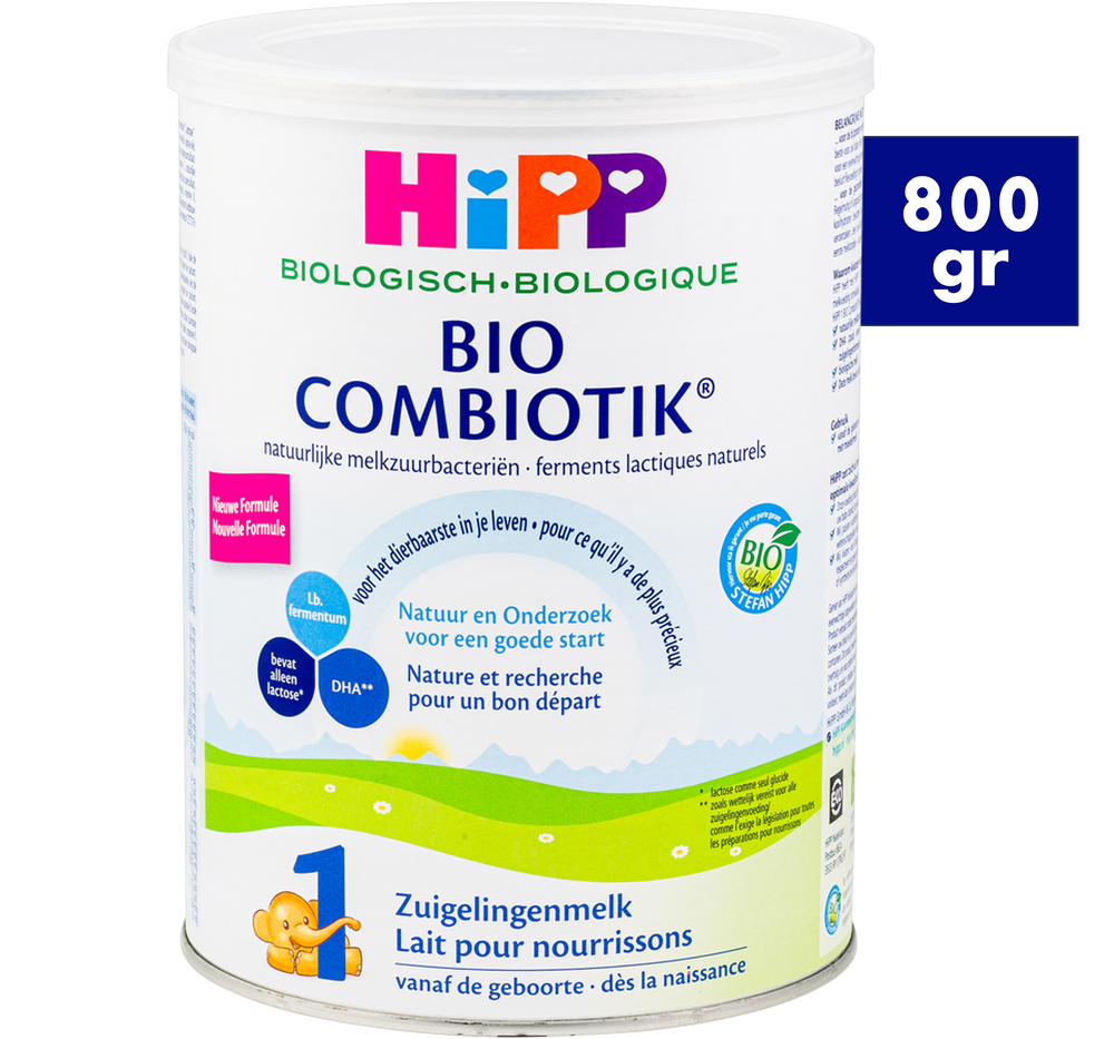 HiPP Dutch Organic Combiotic First Infant Milk Stage 1 - 800g | EU Certified, Gentle Formula