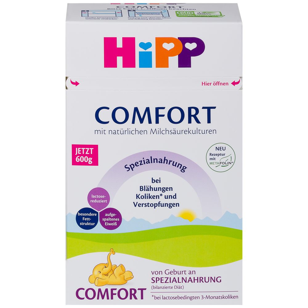 HiPP Comfort formule lait de vache (600 gr.)